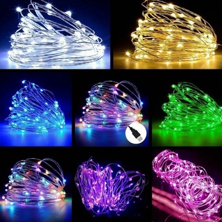 2M/3M/5M/10M/20M USB LED Light Fairy Light Copper Wire String Lights Night Lighting Lamp Xmas Party Decor Tools