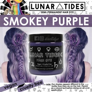 Lunar Tides Smokey Purple ☾ Semi-Permanent Purple Hair Dye - ilovetodye