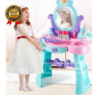 【Ready Stock】Kid Girls Make Up Toys Set Kids Princess Pretend Play Game Suitcase Toys For Girl Xmas Birthday Gift (1)