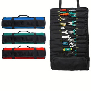 Multifunctional Reel Tool Bag Insert Bag Hardware Electrical Repair Canvas Portable Storage Bag