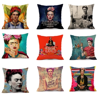 2020 new print Mexican painter Frida Kahlo woman self-painted head linen cushion pillow pillowcase