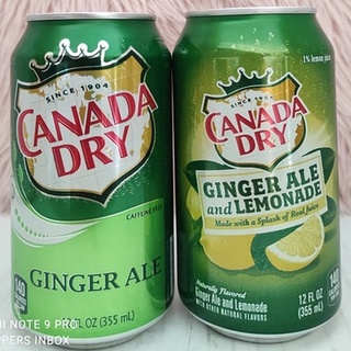 Canada Dry Ginger Ale/Ginger Ale & Lemonade 355ML