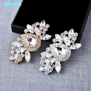 [[Univerlan]] 1Pc Rhinestones Crystal Women Shoes Clips DIY Shoe Charms Jewelry Shoes Decor