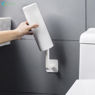 COD% Kitchen Self-adhesive Accessories Under Cabinet Paper Roll Rack Towel Holder Tissue Hanger Storage Rack 1pcs