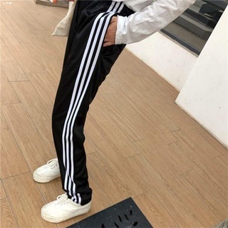 Pants☞Track pants with white stripe#