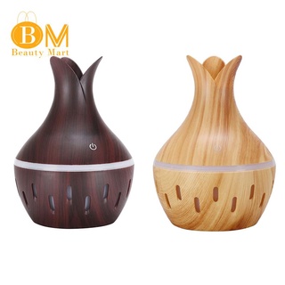 Electric Humidifier Essential Aroma Oil Diffuser Light Wood