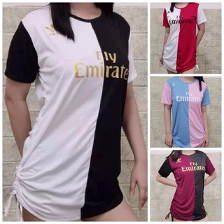 t shirt fly emirates ✽QRT New Trend Two Toned Dual Dress Fly Emirates With Side string For Women♭