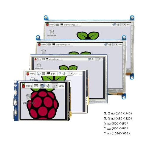 Raspberry pi 3.2/3.5/5/7 inch touch LCD display module Support Raspberry Pi 2/3 B+ 3B+