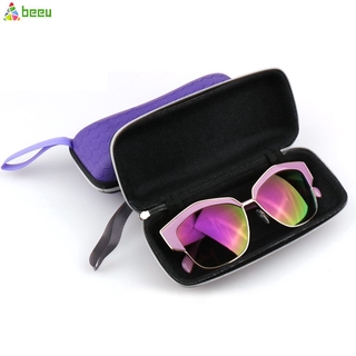 【COD】 Exquisite Glasses Case Portable Zipper Sun Sunglasses Clam Shell Hard Case Protector Sunglasses Case 【Beeu】
