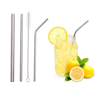 Stainless steel straws Metal beverage straws 4 piece