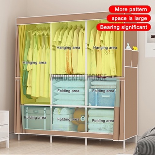 Large Portable Clothes Closet Wardrobe Space Saver Storage Cabinet Shelf Rack