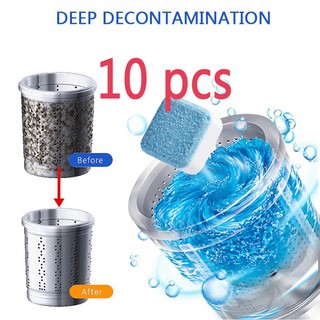 10pcs Useful Laundry Washing Machine Cleaner Descaler Deep Cleaning Dirt