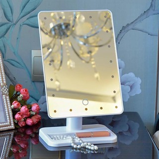 Cosmetic mirror with 16 led lights