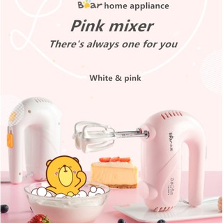 【A clearance sale】Little Bear whisk electric hand whisk home butter mixer portable place cute pink mixer