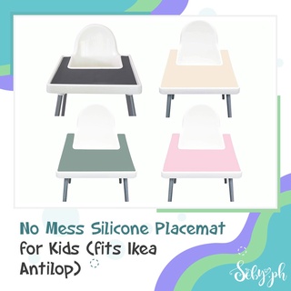 ✉SOBY PH- No Mess Silicone Placemat (fits Ikea Antilop) High Chair Placemat for Antilop