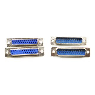 Solid Pin DB25 Male Female Connector 25 Pin Plug Head Plastic Shell RS232 Serial Port (7)