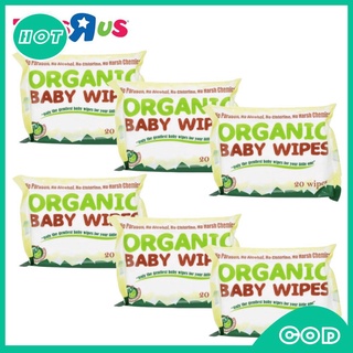 Organic Baby Wipes 20s (Bundle of 6)baby wipes