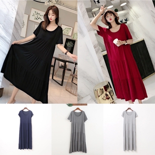 Loose Maternity Dresses Round Collar Short Sleeve Fashion Maternity Dress Casual Solid Pregnant Women Dress
