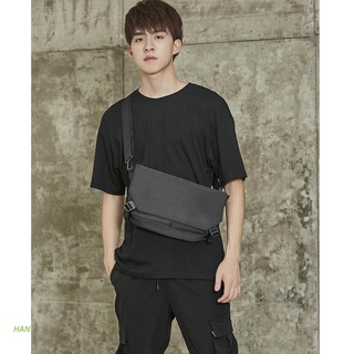 HAN Men Crossbody Bag Waterproof Nylon Shoulder Bag Casual Multifunctional Handbag