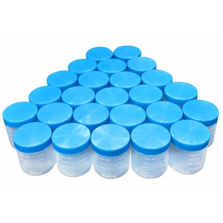 Indoplas Specimen Cup 40 ml - Blue 25's