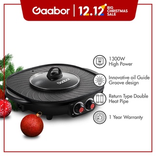 Gaabor Electric Grill, 2 IN 1 BBQ Cooking Grill with Hotpot (1)