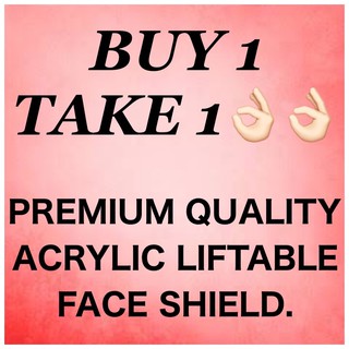 Premium Acrylic Apple & Square Cut Face Shield.