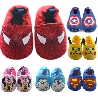 COD Ready Stock Baby Boys Girl Shoes Sneakers Cartoon Design Anti-Slip Toddler Soft Soled First Walkers