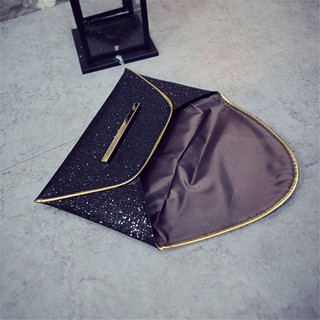 Clutch Leather Personality Hand Package Envelope Sequins (3)