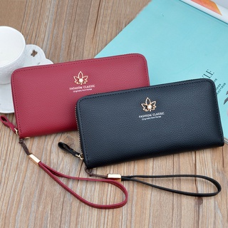 ✐Large Capacity Zipper Wallet Women Long Fashion Women's Clutch Bag 2021 New Mobile Phone Bag PU Lea