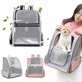 Breathable Pet Cat Carrier Backpack Large Capacity Cat Dogs Carrying Bag Folding Pet Chest Portable