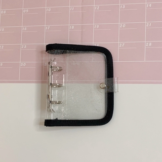 Mini Three-Hole Color Press Button Loose-Leaf Sleeve (6)