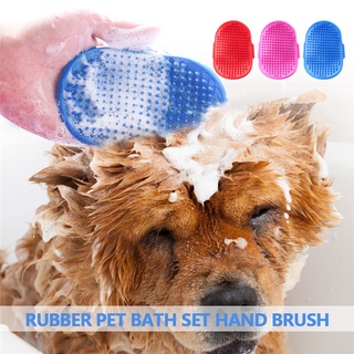 Dog Bath Brush Pet Palm Grooming Massage Hair Removal Bath Brush Glove Dog Cat Puppy Comb