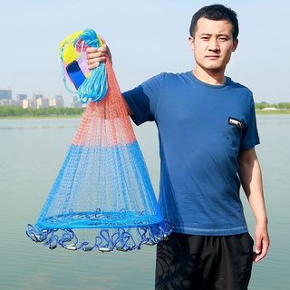 Frisbee manual throwing Fishing Net, High-Strength Line Fishing Net, Durable Colorful Fishing Net
