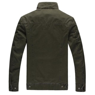 Men's Military Army Causal Jacket Coat - Army Green (2)