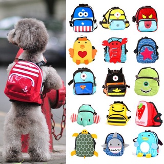 Pet Diaper Bag Pet Backpack out Backpack Cartoon Dog Dog Backpack Small Dog Outing Schoolbag