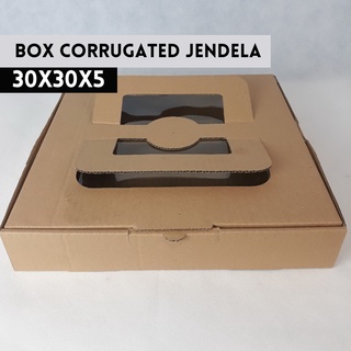 (10PCS) Donut Card, CAKE BOX, PIZZA TENTENG BOX Packaging 30X30X5