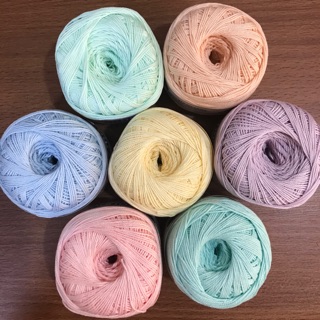 Monaco crochet thread pastel colors (1)