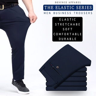 ❈READY STOCKBig Formal Pants Plus Size Trousers Slack Casual Seluar Lelaki Elastic Men Business Casu