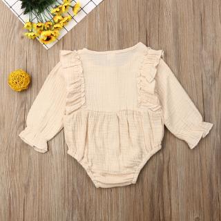 ❤XZQ-0-24M Newborn Toddler Baby Girl Clothes Ruffle Long (7)