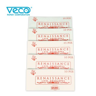 Veco Renaissance Laid Envelope 9.5inx4in 5setsx10pcs (50pcs)