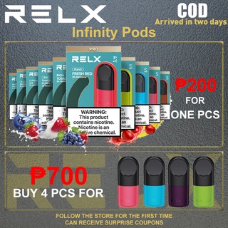 Relx Infinity Pro Pods buy any 4 flavor 700 vape juice pods 10 flavor