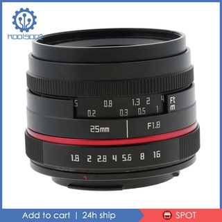 [🆕KOO2-9] 25mm F1.8 Camera Manual Focus MF Prime Lens for Canon EOS-M Cameras