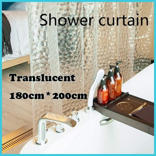 Fashion Shower Curtain 100% EVA Transparent Shower Curtain Bath Supplies 3D Water Cube Waterproof (1)