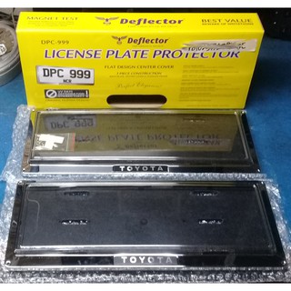 Toyota Deflector License Plate Cover Protector Pair