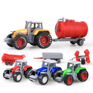 Kids Farm Vehicle Alloy Engineering Tractor Car Model Toys