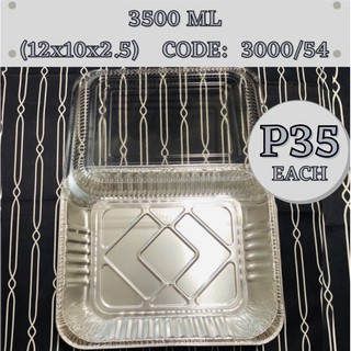 5 pcs (12x10x2.5 / 3500mL) Party Tray with Plastic Lid