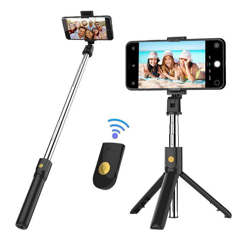 Wireless Bluetooth Tripod Stand Selfie Stick Monopod For IOS Android Smart Phone Desktop Tripod Holder Mini Selfie Stick (2)