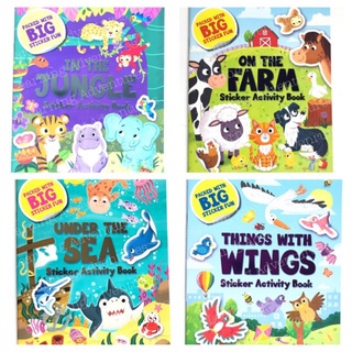Sticker Activity Book - sea, farm, wings, jungle