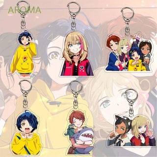 AROMA Accessories Anime Wonder Egg Priority Ohto Ai Jewelry Pendant Doubleside Acrylic Keychains Gift Keyring Bag Pendant Anime Characters Cartoon Car Keyring Keychains Pendant