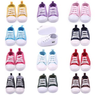 Baby Sneakers Soft Sole Non-slip Crib Canvas Shoes (1)